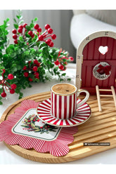 Decorative Edge New Year's Door Decoration Patterned Washable Fabric Napkin 1 Piece